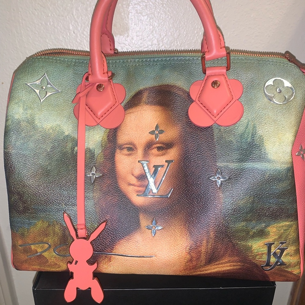 LOUIS VUITTON Masters Collection Da Vinci Mona Lisa Speedy 30 Handbag